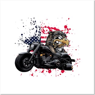 Patriotic Freedom Rider Posters and Art